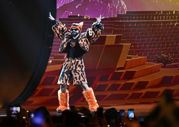 Akylas representing Greece with the song Ferto during the final of the 70th Eurovision Song Contest ESC at the Wiener Stadthalle in Vienna, Austria, Saturday, May 16, 2026 WIEN AUSTRIA x10070x Copyright: xJessicaxGow TTx EUROVISION 2026 FINAL iu7iASwj8Hc