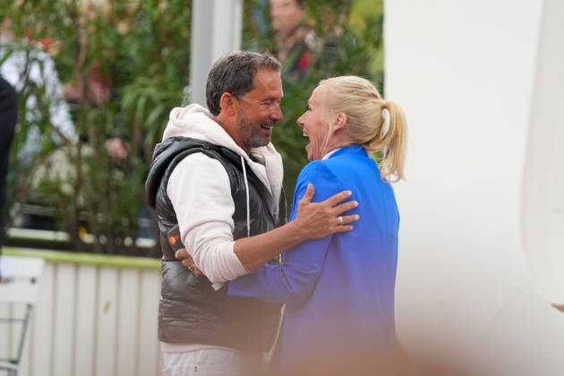 ZDF-Fernsehgarten 2026. Markus Schöffl und Andrea (Kiwi) Kiewel im ZDF Fernsehgarten bei der Schlagerparty am 17.05.2026 in Mainz. Mainz ZDF Fernsehgarten Rheinland-Pfalz