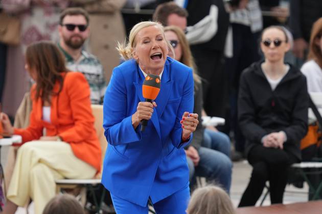 ZDF-Fernsehgarten 2026. Andrea (Kiwi) Kiewel im ZDF Fernsehgarten bei der Schlagerparty am 17.05.2026 in Mainz. Mainz ZDF Fernsehgarten Rheinland-Pfalz