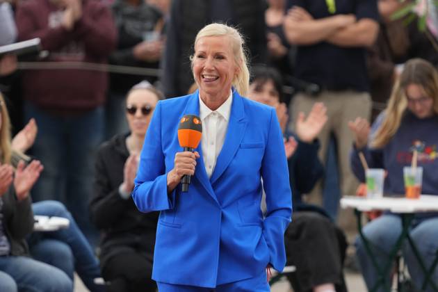 ZDF-Fernsehgarten 2026. Andrea (Kiwi) Kiewel im ZDF Fernsehgarten bei der Schlagerparty am 17.05.2026 in Mainz. Mainz ZDF Fernsehgarten Rheinland-Pfalz