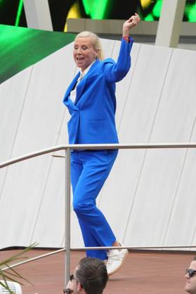 ZDF-Fernsehgarten 2026. Andrea (Kiwi) Kiewel im ZDF Fernsehgarten bei der Schlagerparty am 17.05.2026 in Mainz. Mainz ZDF Fernsehgarten Rheinland-Pfalz