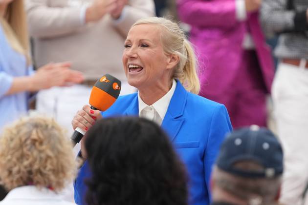 ZDF-Fernsehgarten 2026. Andrea (Kiwi) Kiewel im ZDF Fernsehgarten bei der Schlagerparty am 17.05.2026 in Mainz. Mainz ZDF Fernsehgarten Rheinland-Pfalz