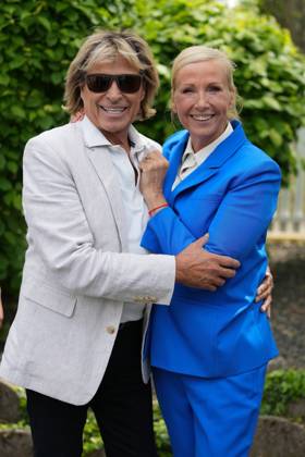 ZDF-Fernsehgarten 2026. Hansi Hinterseer und Andrea (Kiwi) Kiewel im ZDF Fernsehgarten bei der Schlagerparty am 17.05.2026 in Mainz. Mainz ZDF Fernsehgarten Rheinland-Pfalz