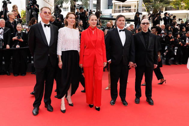 Christophe Massie, Marine Francen, Monia Chokri, Michel Benjamin, Cédric Coppola Montée des marches du film Fjord lors du 79ème Festival International du Film de Cannes, le 18 mai 2026 Jacovides Moreau Bestimage Red carpet for Fjord at the 79th Cannes International Film Festival on May 18, 2026 Cannes France Copyright: xJACOVIDES-MOREAUx xBESTIMAGExJACOVIDES-MOREAUx xBESTIMAGEx