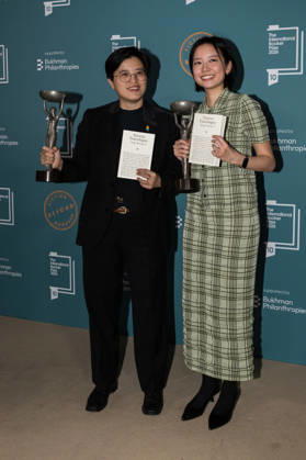International Booker Prize 2026 Award Ceremony in London LONDON, UNITED KINGDOM - MAY 19: Winners of the International Booker Prize 2026 Author Yang Shuang-zi (L) and translator Lin King pose with the trophies during the award ceremony at Tate Modern in London, United Kingdom on May 19, 2026. The International Booker Prize is awarded annually for the finest single work of fiction from around the world which has been translated into English and published in the UK and Ireland. Wiktor Szymanowicz Anadolu London United Kingdom. Editorial use only. Please get in touch for any other usage.  Copyright: x2026xAnadoluxWiktorxSzymanowiczx