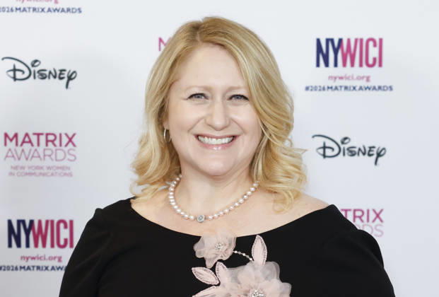 Chairman, Disney Entertainment Television Debra OConnell arrives on the red carpet at the 56th Annual Matrix Awards at the Ziegfeld Ballroom in New York City on Tuesday, May 19, 2026.  NYP20260519203 JohnxAngelillo