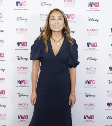 Chief Strategy Officer, Publicis Groupe Carla Serrano arrives on the red carpet at the 56th Annual Matrix Awards at the Ziegfeld Ballroom in New York City on Tuesday, May 19, 2026.  NYP20260519211 JohnxAngelillo