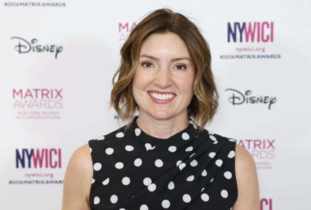 Global Brand President and U.S. CEO, Dentsu Creative Abbey Klaassen arrives on the red carpet at the 56th Annual Matrix Awards at the Ziegfeld Ballroom in New York City on Tuesday, May 19, 2026.  NYP20260519212 JohnxAngelillo