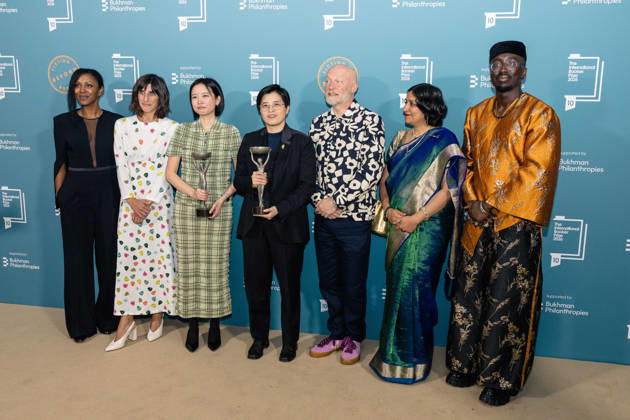 International Booker Prize 2026 Ceremony at Tate Modern, London, UK 19 May 2026 Author Yang Shuang-zi and translator Lin King are joined by the Booker Prize judges after winning the International Booker Prize 2026 at Tate Modern, London, UK, on 19 May 2026, for their work Taiwan Travelogue., Credit:Pete Speller Avalon  Copyright: xPetexSpellerx xAvalonx 1100648124