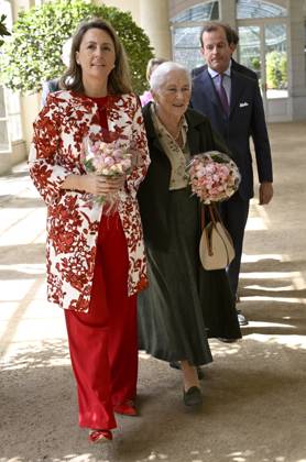 Queen Paola Foundation Awards 2026 BRUSSELS, BELGIUM - MAY 20 : Queen Paola of Belgium and Princess Claire of Belgium pictured during the Queen Paola Foundation Awards in the Orangery at Laeken Palace. Through these Awards, the Foundation aims to recognise initiatives that promote the inclusion and education of disadvantaged young people aged between 3 and 25, whilst inspiring others to get involved or to set up similar projects on May 20, 2026 in Brussels, Belgium, 20 05 2026 Brussels Belgium  Copyright: xDidierxLebrunx