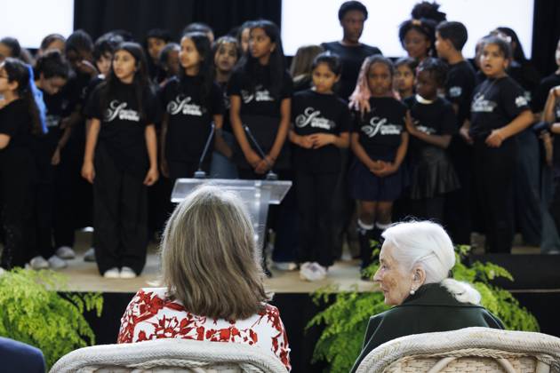 Princess Claire of Belgium and Queen Paola of Belgium pictured during the presentation of the Queen Paola Prize, at the Royal Castle in Laken Laeken, Brussels, Wednesday 20 May 2026. The Queen Paola Foundation intends to honor associations that run outstanding projects promoting the inclusion and training of disadvantaged young people (aged 3 to 25).  NICOLASxMAETERLINCK 174531108
