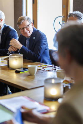 Johann Wadephul (CDU), Bundesaussenminister, beim NATO-Aussenministertreffen in Helsingborg. 22.05.2026. Fotografiert im Auftrag des Auswaertigen Amtes Helsingborg Schweden Copyright: xThomasxImo AAx
