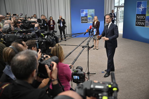HELSINGBORG , SWEDEN 20260522 NATO Secretary General Mark Rutte at Fridays doorstep at the NATO Foreign Ministers meeting at Sea U in Helsingborg on Friday HELSINGBORG SWEDEN x50090x  Copyright: xJohanxNilsson TTx NATOS UTRIKESMINISTERMÖTE HELSINGBORG CBOfb1SgtNI