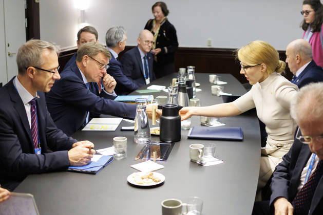 Johann Wadephul (CDU), Bundesaussenminister, beim NATO-Aussenministertreffen in Helsingborg. Hier mit der Aussenministerin von Bulgarien, Velislava Petrova-Chamova,. 22.05.2026. Fotografiert im Auftrag des Auswaertigen Amtes Helsingborg Schweden Copyright: xThomasxImo AAx