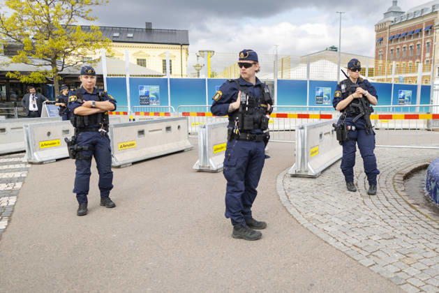 Polizei sichert das NATO-Aussenministertreffen in Helsingborg. 22.05.2026. Fotografiert im Auftrag des Auswaertigen Amtes Helsingborg Schweden Copyright: xThomasxImox