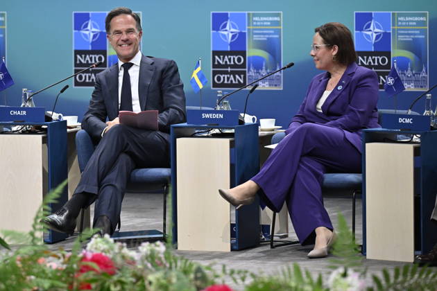 HELSINGBORG , SWEDEN 20260522 Introductory remarks by NATO Secretary General Mark Rutte and welcoming remarks by Swedish Foreign Minister Maria Malmer Stenergard during a meeting with the North Atlantic Council during the NATO Foreign Ministers Meeting at Sea U in Helsingborg on Friday HELSINGBORG SWEDEN x50090x  Copyright: xJohanxNilsson TTx NATOS UTRIKESMINISTERMÖTE HELSINGBORG C7qGb_JcHnA
