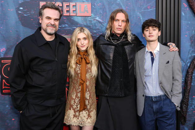 Netflix FYSEE LA - Stranger Things Season 5 ATAS Emmy FYC Event HOLLYWOOD, LOS ANGELES, CALIFORNIA, USA - MAY 21: David Harbour, Natalia Dyer, Jamie Campbell Bower and Noah Schnapp arrive at the Netflix FYSEE LA - Stranger Things Season 5 ATAS (Academy of Television Arts and Sciences) Emmy FYC (For Your Consideration) Event held at the Hollywood Forever Cemetery on May 21, 2026 in Hollywood, Los Angeles, California, United States. Hollywood Hollywood Forever Cemetery California United States Copyright: xXavierxCollin ImagexPressxAgencyx