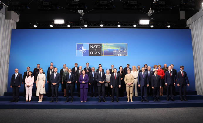 NATO Foreign Ministers Meeting in Sweden??????? HELSINGBORG, SWEDEN - MAY 22: Leaders pose for a family photo ahead of the NATO Foreign Ministers Meeting in Helsingborg, Sweden on May 22, 2026. Dursun Aydemir Anadolu Helsingborg Sweden. Editorial use only. Please get in touch for any other usage.  Copyright: x2026xAnadoluxDursunxAydemirx