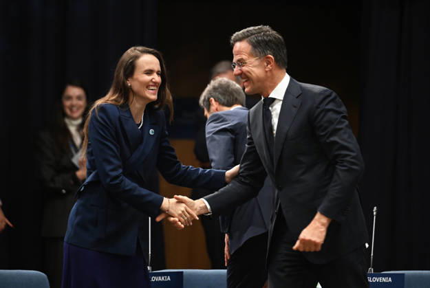 Meeting of NATO Ministers of Foreign Affairs HELSINGBORG, SWEDEN - MAY 22: NATO Secretary General Mark Rutte (R) and Minister of Foreign Affairs of Romania Oana Silvia Toiu (L) attend the North Atlantic Council Foreign Ministers session during the NATO Foreign Ministers Meeting in Helsingborg, Sweden on May 22, 2026. Dursun Aydemir Anadolu Helsingborg Sweden. Editorial use only. Please get in touch for any other usage.  Copyright: x2026xAnadoluxDursunxAydemirx