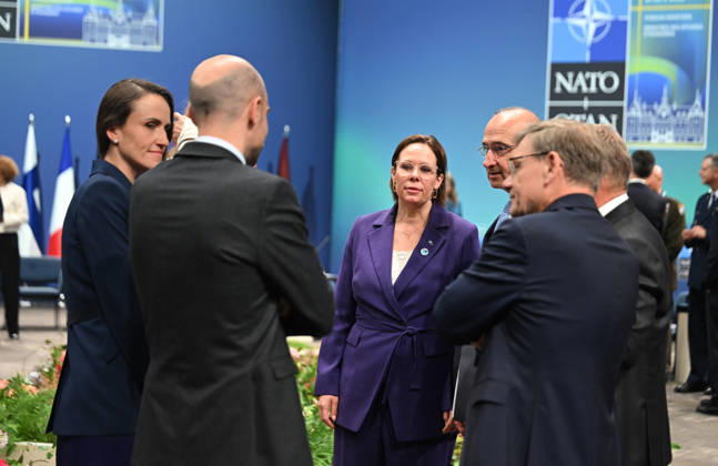 Meeting of NATO Ministers of Foreign Affairs HELSINGBORG, SWEDEN - MAY 22: French Minister for Europe and Foreign Affairs Jean-Noel Barrot, Croatian Minister of Foreign and European Affairs Gordan Grlic Radman, Swedish Minister for Foreign Affairs Maria Malmer Stenergard and German Minister of Foreign Affairs Johann Wedephul attend the North Atlantic Council Foreign Ministers session during the NATO Foreign Ministers Meeting in Helsingborg, Sweden on May 22, 2026. Dursun Aydemir Anadolu Helsingborg Sweden. Editorial use only. Please get in touch for any other usage.  Copyright: x2026xAnadoluxDursunxAydemirx
