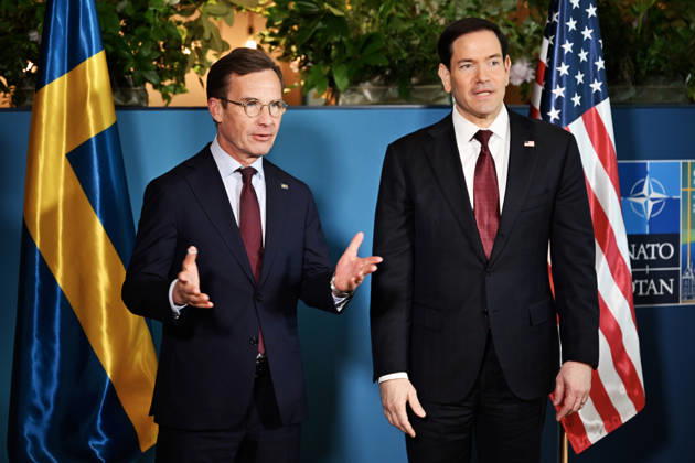 HELSINGBORG , SWEDEN 20260522 Minister of State Ulf Kristersson M and US Secretary of State Marco Rubio during the NATO Foreign Ministers meeting at Sea U in Helsingborg on Friday HELSINGBORG SWEDEN x50090x  Copyright: xJohanxNilsson TTx NATOS UTRIKESMINISTERMÖTE HELSINGBORG eXE6X0Tvr00