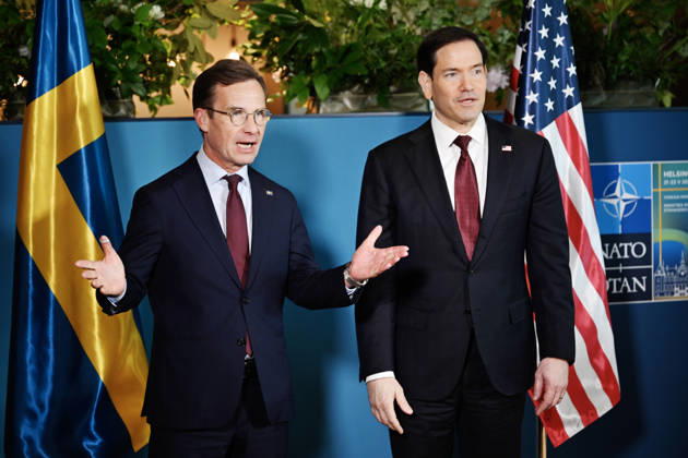 Sweden s Prime Minister Ulf Kristersson and US Secretary of State Marco Rubio meet in connection with the Meeting of NATO Ministers of Foreign Affairs in Helsingborg, Sweden, Friday 22 May, 2026 HELSINGBORG SWEDEN x50090x  Copyright: xJohanxNilsson TTx NATO FOREIGN MINISTERS MEETING qiwnftyyG9A