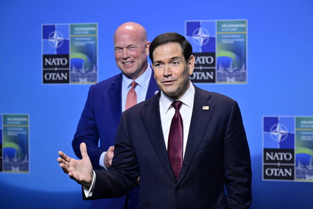 HELSINGBORG , SWEDEN 20260522 US Secretary of State Marco Rubio meets the press after the NATO Foreign Ministers meeting on Friday at Sea U in Helsingborg on Friday HELSINGBORG SWEDEN x50090x  Copyright: xJohanxNilsson TTx NATOS UTRIKESMINISTERMÖTE HELSINGBORG xbfPHPMwr7E