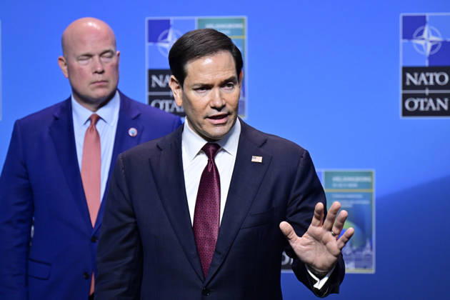 US Secretary of State Marco Rubio meets the press after the NATO Foreign Ministers meeting on Friday at Sea U in Helsingborg, Sweden on may 22, 2026 HELSINGBORG SWEDEN x50090x  Copyright: xJohanxNilsson TTx NATO FOREIGN MINISTERS MEETING HELSINGBORG xLDImUE6zlw
