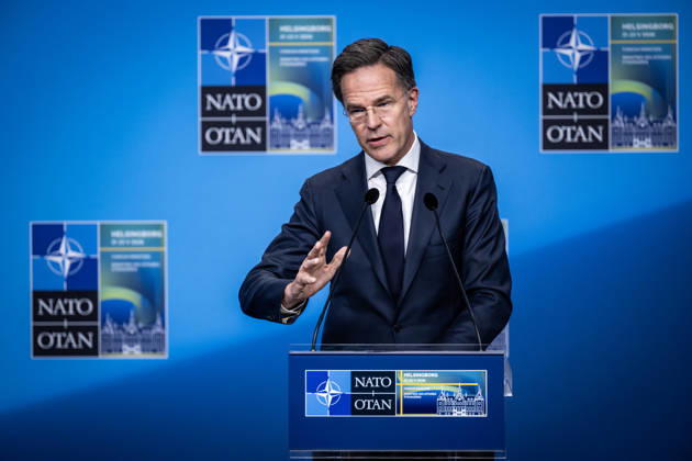 HELSINGBORG, SWEDEN 20260522 NATO Secretary General Mark Rutte holds a press conference after the NATO Foreign Ministers meeting at Sea U in Helsingborg on Friday HELSINGBORG SWEDEN x50090x  Copyright: xJohanxNilssonx xTTx NATOS UTRIKESMINISTERMÖTE HELSINGBORG _xLVRh9NCVw