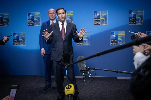 US Secretary of State Marco Rubio meets the press after the NATO Foreign Ministers meeting on Friday at Sea U in Helsingborg, Sweden on may 22, 2026 HELSINGBORG SWEDEN x50090x  Copyright: xJohanxNilsson TTx NATO FOREIGN MINISTERS MEETING HELSINGBORG EGzf-Wvr30Y
