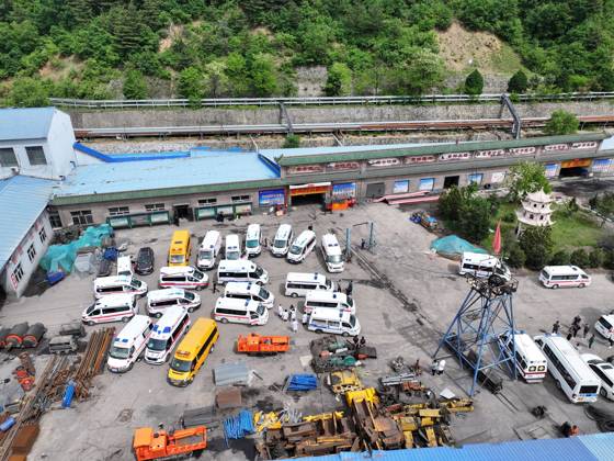 (260523) -- QINYUAN, May 23, 2026 -- An aerial drone photo taken on May 23, 2026 shows a scene at the rescue site of the Liushenyu coal mine in Qinyuan County, north China s Shanxi Province. The coal mine accident in north China s Shanxi Province has left 82 people dead, with nine others still unaccounted for, according to the county s emergency management bureau. The gas explosion occurred on Friday at the Liushenyu coal mine in Qinyuan County. The province has sent 755 people including rescuers and medical personnel to the site. Rescue efforts are ongoing. (Photo by Xinhua) (SpotNews) CHINA-SHANXI-COAL MINE-ACCIDENT (CN) BaixZhibin 