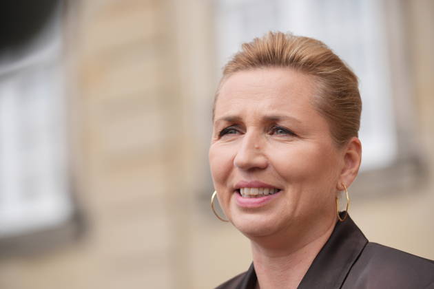 Denmark Politics Acting Prime Minister Mette Frederiksen after her visit to the King at Amalienborg Palace in Copenhagen, Denmark, Saturday, May 23, 2026. After Saturday s royal round, it is clear that acting Prime Minister Mette Frederiksen (S) is once again the royal investigator pointed to form a new Danish government. , Copenhagen Denmark Copyright: EmilxHelmsx spdk20260523-141952-L