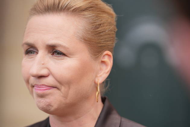 Denmark Politics Acting Prime Minister Mette Frederiksen after her visit to the King at Amalienborg Palace in Copenhagen, Denmark, Saturday, May 23, 2026. After Saturday s royal round, it is clear that acting Prime Minister Mette Frederiksen (S) is once again the royal investigator pointed to form a new Danish government. , Copenhagen Denmark Copyright: EmilxHelmsx spdk20260523-142336-L