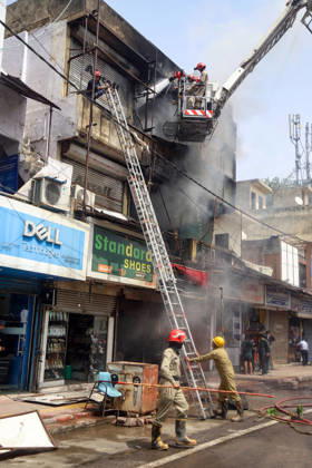 Firefighting operations underway after fire breaks out at a commercial building in Kingsway Camp New Delhi, May 23 (ANI): Firefighting operations underway after fire breaks out at a commercial building in Kingsway Camp near GTB Nagar metro station, in New Delhi on Saturday. New Delhi Delhi India Copyright: xANIx ANI_20260523100