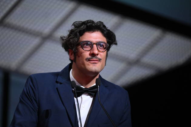 Cannes - Closing Ceremony Argentine director Federico Luis celebrates on stage after winning the Short Film Palme d Or for the film For the Opponents (Para los contrincantes) during the closing ceremony of the 79th edition of the Cannes Film Festival in Cannes, France on May 23, 2026. Photo by Eliot Blondet ABACAPRESS.COM Cannes France  Copyright: xBlondetxEliot ABACAx