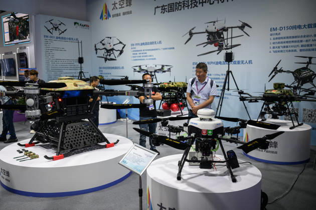 Drone World Congress In China s Shenzhen SHENZHEN, CHINA - MAY 23:Exhibitors present multiple advanced drone devices at the congress venue on May 23,2026 in Shenzhen,Guangdong Province of China.The 2026 Drone World Congress is themed around low altitude economy and flying towards the future, showcasing over 10000 drones and low altitude technology products. Stringer Anadolu Shenzhen China. Editorial use only. Please get in touch for any other usage.  Copyright: x2026xAnadoluxStringerx