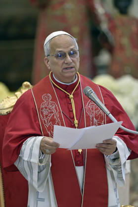 ITALY - POPE LEO XIV DURING HIS PASTORAL VISIT TO THE COMMUNITY IF THE LAND OF FIRES - 2026 5 23 Italy, Acerra, Vatican, 2026 5 23. Pope Leo XIV during a pastoral visit to the community of the Land of Fires at the cathedral of Acerra EDITORIAL USE ONLY - NO BOOKS Copyright: xALESSIAxGIULIANIx