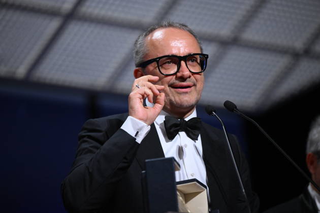 Cannes - Closing Ceremony Russian director and screenwriter Andrey Zvyagintsev celebrates on stage after winning the Grand Prix Award for the film Minotaure (Minotaur) during the closing ceremony of the 79th edition of the Cannes Film Festival in Cannes, France on May 23, 2026. Photo by Eliot Blondet ABACAPRESS.COM Cannes France  Copyright: xBlondetxEliot ABACAx