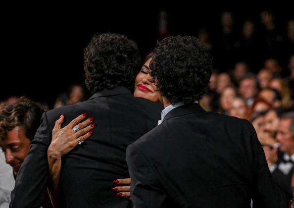 79ème Festival International du Film de Cannes Ceremonie de cloture 79th International Cannes Film Festival Closing Ceremony 456713 2026 05 23 France Ambrossi, Javier Calvo, Javier Cruz, Penelope  Copyright: xSergexArnalx xStarfacex STAR_456713_082