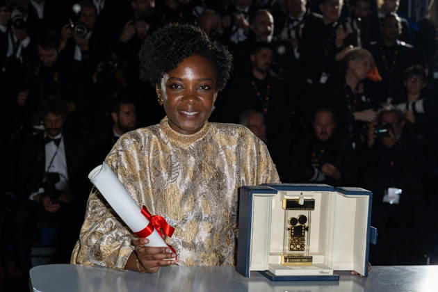 Cannes winners photocall NG Marie Clementine Dusabejambo pose with the Camera d’Or for best first feature film for Ben’Imana during the Palme d Or winners photocall at Palais des Festivals in Cannes, France on May 23 2026 as part of the 79th Cannes Film Festival. Photo by Nicolas Genin ABACAPRESS.COM Cannes France  Copyright: xGeninxNicolas ABACAx