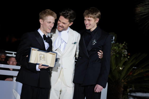 79ème Festival International du Film de Cannes Photocall des Palmes 79th International Cannes Film Festival Photocall with winners 456721 2026 05 23 Cannes France Campagne, Valentin Macchia, Emmanuel Dhont, Lukas  Copyright: xLionelxGuericolas MPPx STAR_456721_122