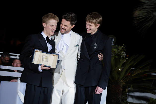 79ème Festival International du Film de Cannes Photocall des Palmes 79th International Cannes Film Festival Photocall with winners 456721 2026 05 23 Cannes France Campagne, Valentin Macchia, Emmanuel Dhont, Lukas  Copyright: xLionelxGuericolas MPPx STAR_456721_123
