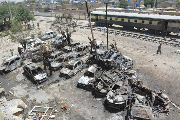 Several injured in explosion targeting train in southwest Pakistan QUETTA,PAKISTAN - MAY 24: Pakistani forces and rescue workers are busy with relief work after an explosion injured several people near Chaman Phatak Quetta southwestern Balochistan, Pakistan on Sunday May 24, 2026. Mazhar Chandio Anadolu Quetta Pakistan. Editorial use only. Please get in touch for any other usage.  Copyright: x2026xAnadoluxMazharxChandiox