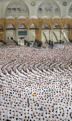 Muslim worshippers perform the dawn prayer around the Kaaba at the Grand Mosque complex in the holy city of Mecca Muslim worshippers perform the dawn prayer around the Kaaba at the Grand Mosque complex in the holy city of Mecca, Saudi Arabia, on May 24, 2026, ahead of the annual Hajj pilgrimage. Millions of Muslims from around the world are expected to gather in Saudi Arabia for the annual pilgrimage rituals. Photo by SPA Saudi Press Agency APA Images Mecca Mecca Saudi Arabia 240526_Saudi_Arabia_SPA_00(10) Copyright: xSPAxSaudixPessxAgencyxSaudixPressxAgencyx xapaimagesx