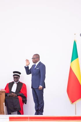 May 24, 2026, Cotonou, Cotonou, Benin: ROMUALD WADAGNI President of Benin Republic during the nvestiture ceremony of the President of the Republic at Congress Palace Cotonou Benin  - ZUMAs385 20260524_zsp_s385_001 Copyright: xLeopoldxSoglox