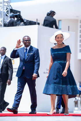 May 24, 2026, Cotonou, Cotonou, Benin: ROMUALD WADAGNI President of Benin Republic and NATALIE VILETTE WADAGNI during the nvestiture ceremony of the President of the Republic at Congress Palace Cotonou Benin  - ZUMAs385 20260524_zsp_s385_003 Copyright: xLeopoldxSoglox