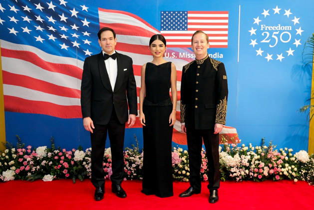 RECORD DATE NOT STATED U.S. Secretary of State Marco Rubio, Uzbekistan President s Administration Head Saida Mirziyoyeva, and U.S. Ambassador to India Sergio Gor in New Delhi New Delhi, May 24 (ANI): (L-R) U.S. Secretary of State Marco Rubio, Uzbekistan President s Administration Head Saida Mirziyoyeva, and U.S. Ambassador to India Sergio Gor pose for a photo during an event as part of the 250th anniversary of U.S. independence, in New Delhi on Saturday. (@USAmbIndia X ANI Photo) NEW DELHI Delhi India Copyright: xANIx ANI_20260524010