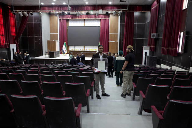 Syria holds parliamentary elections in Ain al-Arab ALEPPO GOVERNORATE, SYRIA - MAY 24: Voting begin to elect members of the country’s People’s Assembly (parliament), the Higher Committee for People’s Assembly Elections said in Ayn al-Arab district of Aleppo Governorate in northern Syria, on May 24, 2026. Polling opened in the Hasakah and Qamishli districts of Hasakah province, as well as in the Ain al-Arab district of Aleppo province, the SANA news agency said, citing the committee. The committee stated that 12 candidates are contesting two seats in Ain al-Arab from an electoral body of 100 members, while 13 candidates are competing for three seats in Hasakah, where 150 electors are eligible to vote. Bakr Al Kasem Anadolu Aleppo Syria. Ed  Copyright: x2026xAnadoluxBakrxAlxKasemx