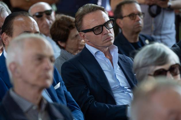May 24, 2026, Pollenzo, Cn, Italy: Francesco Lollobrigida, Minister of Agriculture, at the funeral ceremony for Carlo Petrini, founder of Slow Food, the Terra Madre food fair, and the University of Pollenzo. Pollenzo, May 24, 2026 Pollenzo Italy - ZUMAa289 20260524_zia_a289_073 Copyright: xSelenexDanielex xAgfx