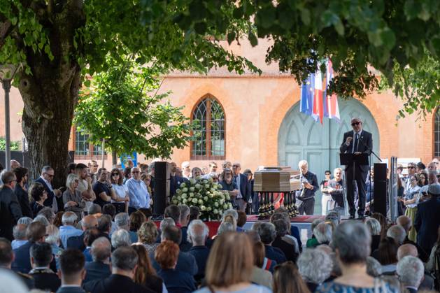 May 24, 2026, Pollenzo, Cn, Italy: Funeral ceremony for Carlo Petrini, founder of Slow Food, the Terra Madre food fair, and the University of Pollenzo. Pollenzo, May 24, 2026 Pollenzo Italy  - ZUMAa289 20260524_zia_a289_056 Copyright: xSelenexDanielex xAgfx